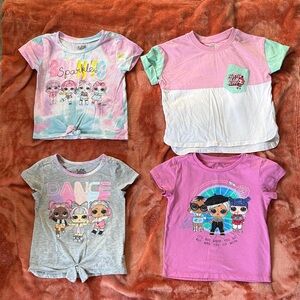 4 Pack L.O.L. SURPRISE! 😮 Tops (includes rare exclusive top!) SIZE 4/5